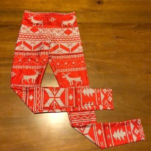 Gold Sheep Ugly Sweater Leggings
